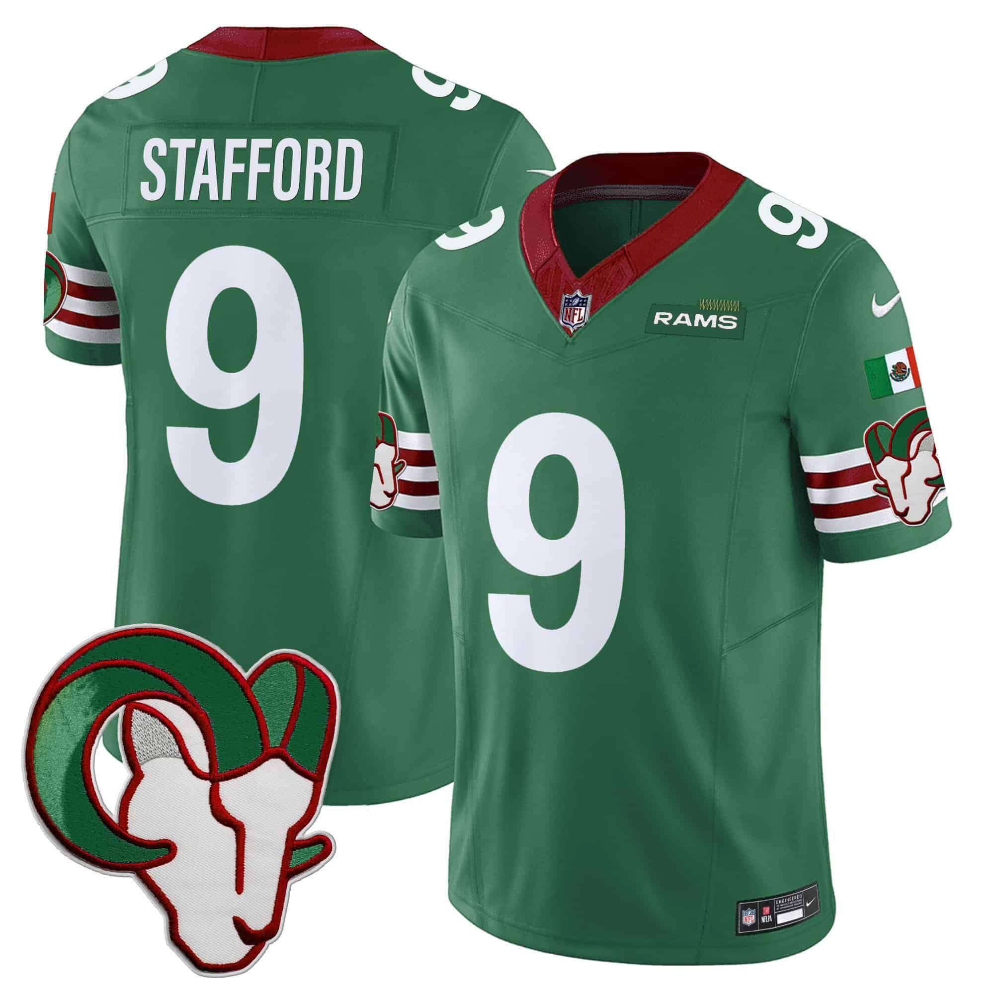 Men Los Angeles Rams #9 Stafford Green 2024 Nike Mexico Vapor Limited NFL Jersey->indianapolis colts->NFL Jersey